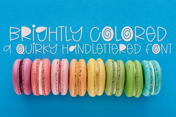Brightly Colored Font Download