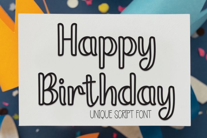 Happy Birthday Font Download