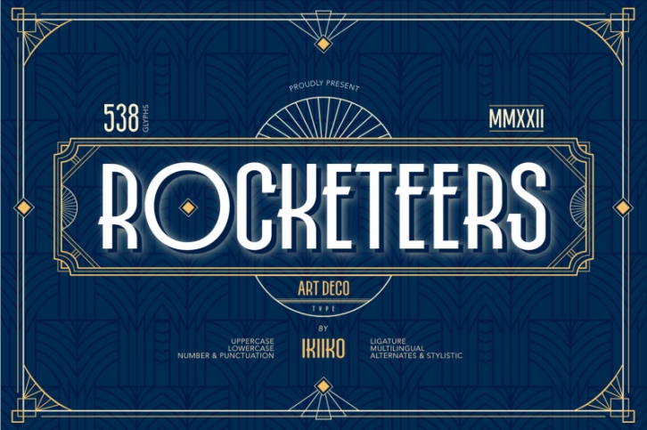 Rocketeers - Art Deco Type Font Download