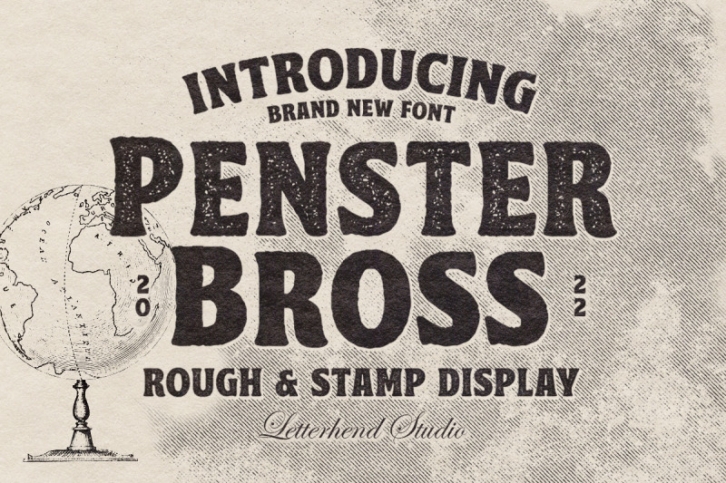Penster Bross - Rough Display Font Font Download
