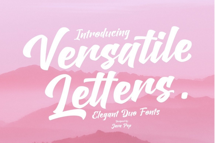 Versatile Letters / Duo Fonts Font Download