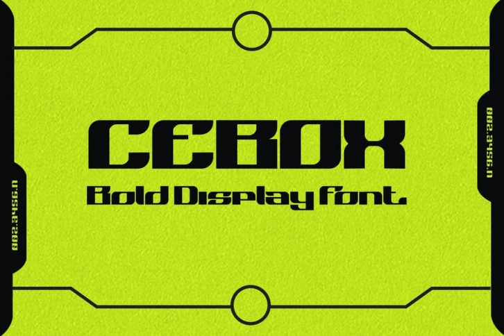 Cebox - Bold Display Font Font Download