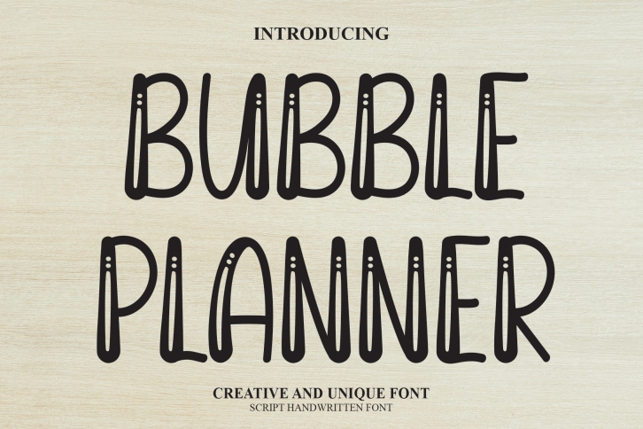 Bubble Planner Font Download