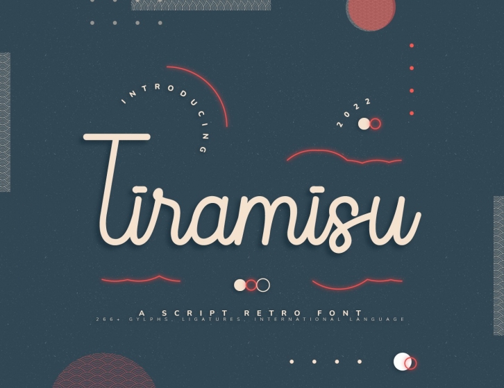 Tiramisu Retro Script Font Download