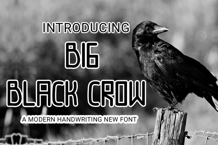 Big Black Crow Font Download