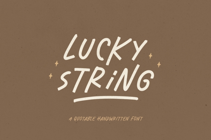 Lucky String Font Download