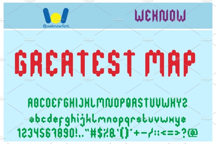 Greatest Map font Font Download
