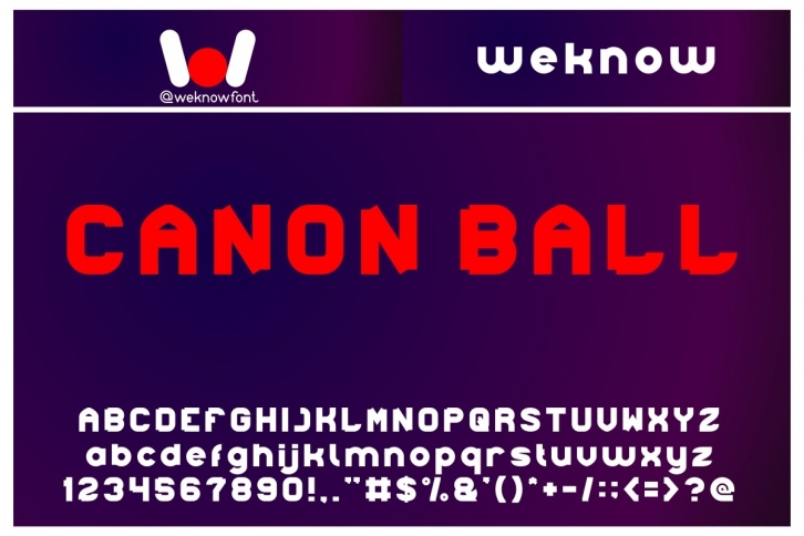 Canon Ball Font Download