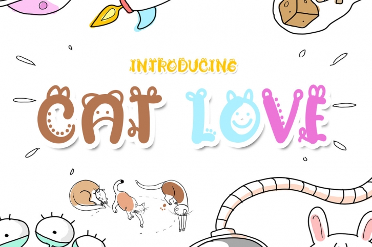 Cat Love Font Download