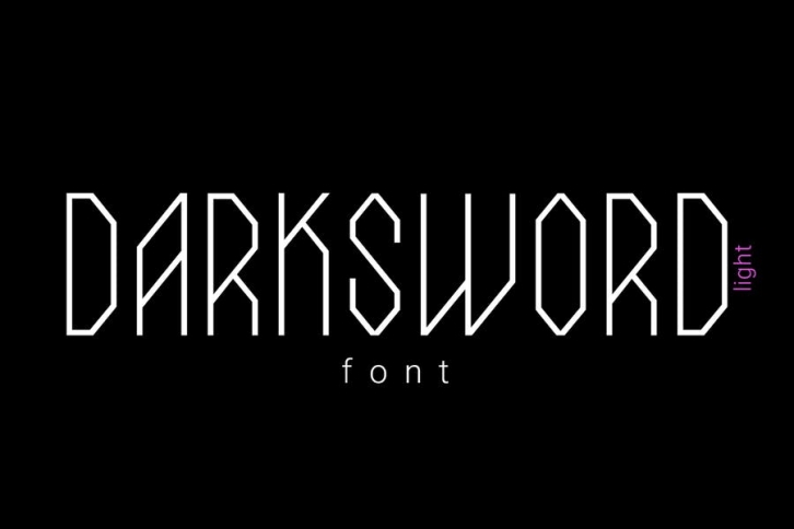 DarkSword Light Font Font Download
