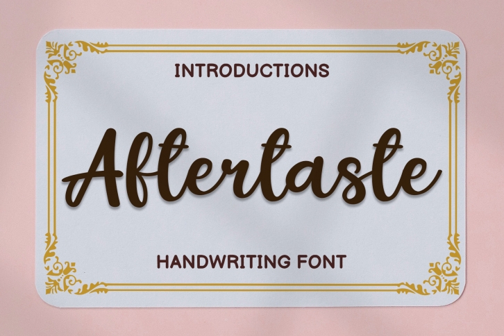 Aftertaste Font Download