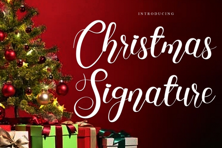 Christmas Signature Font Download