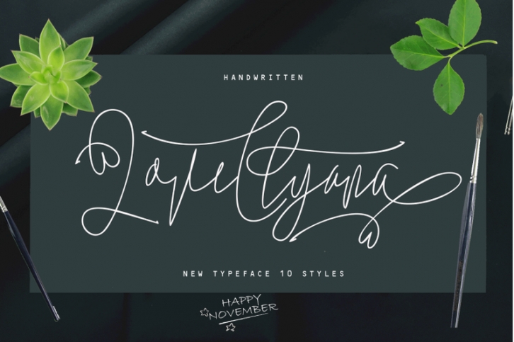 Lovellyana comes with 10 Elegant Font Download