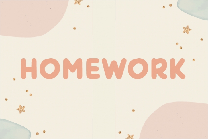 Homework Font Download