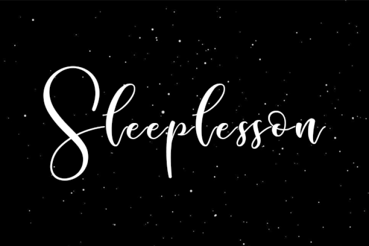 Sleeplesson Font Download