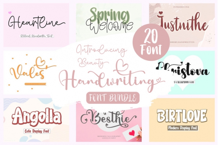 Beauty Handwriting Fontbundle Font Download