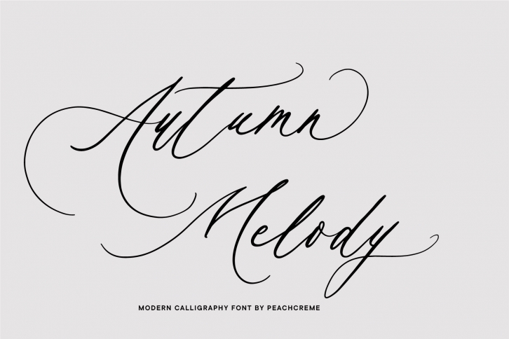 Autumn Melody Wedding Calligraphy Font Download