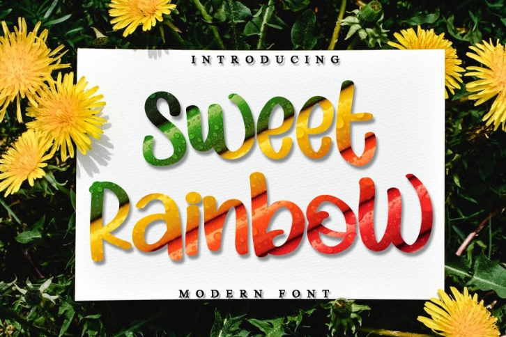 Sweet Rainbow Font Download