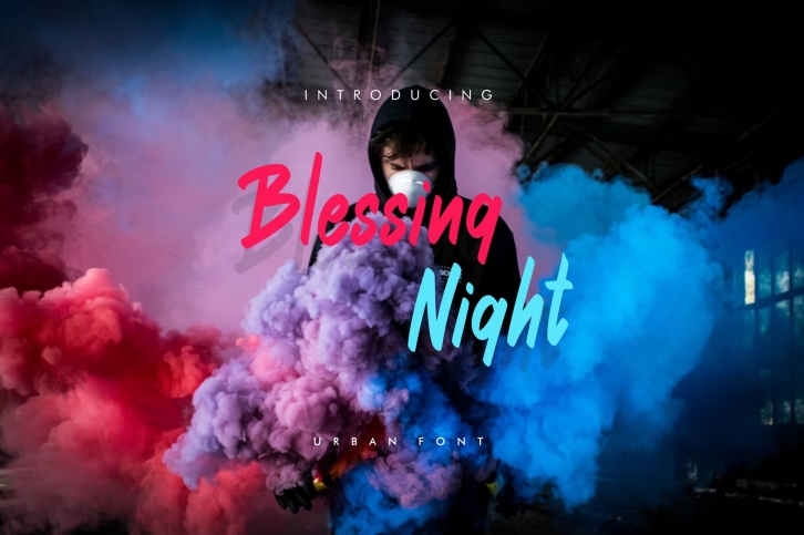 Blassing Night Font Download