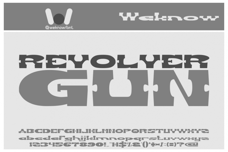Revolver Gun Font Download