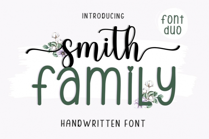 Smith Family duo Font Download