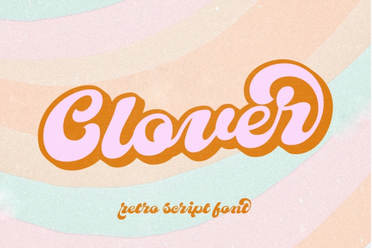 Clover - Retro Script Font Duo Font Download
