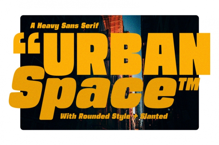 Urban Space -Heavy Sans Serif Font Download