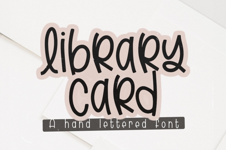 Library Card Font Download