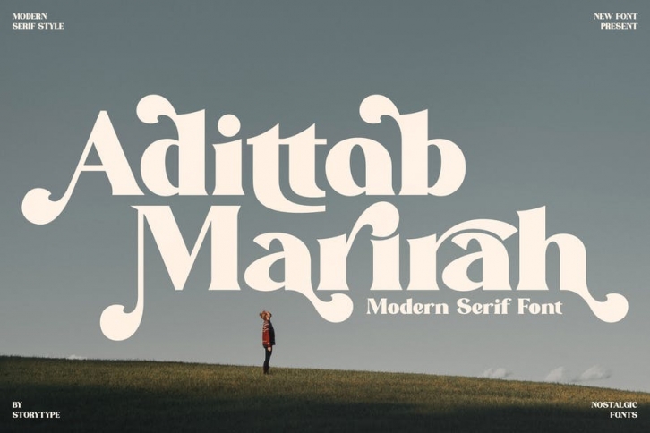 Adittab Marirah Modern Serif Font Font Download