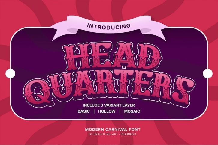 Headquarters -  Classic Carnaval Font Font Download