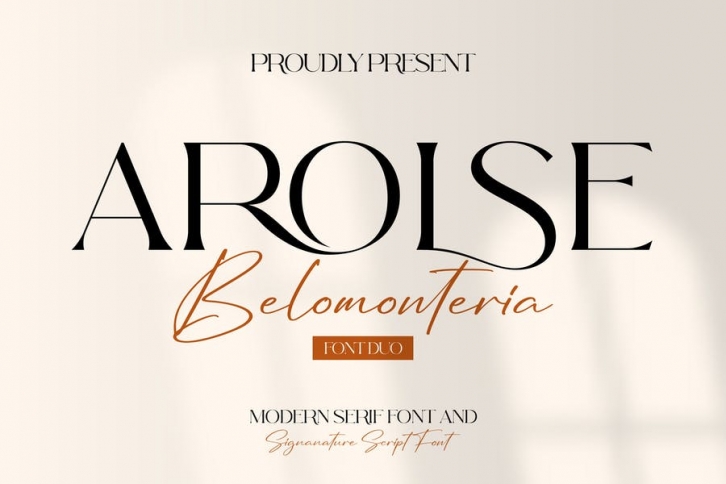 Arolse Belomonteria Duo Font Serif & Signature Font Download