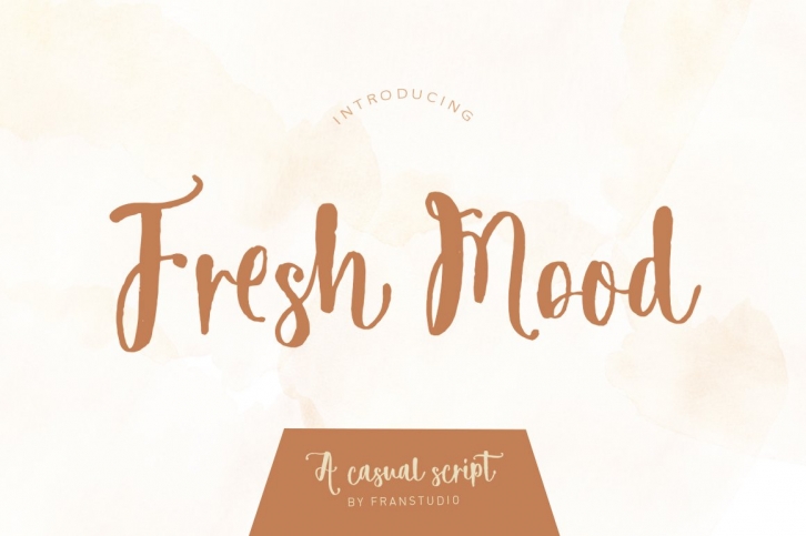 Freshmood brush font Font Download
