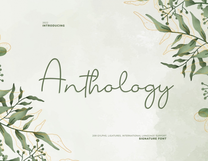 Anthology Script Signature Font Download