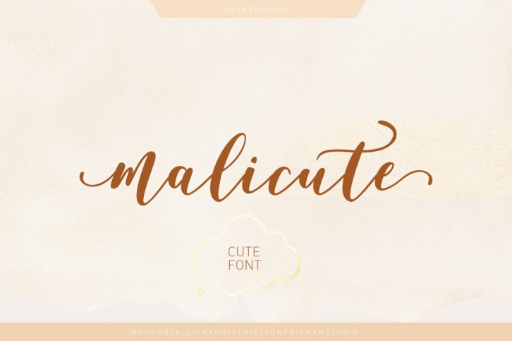Malicute script Font Download