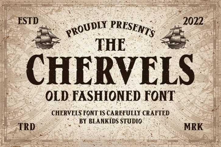 Chervels an Old Fashioned Font Font Download