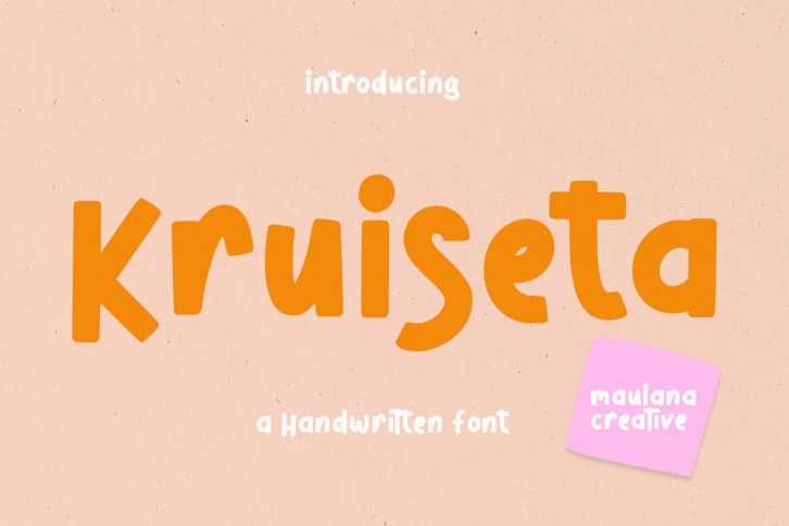 Kruiseta Handwritten Display Font Download