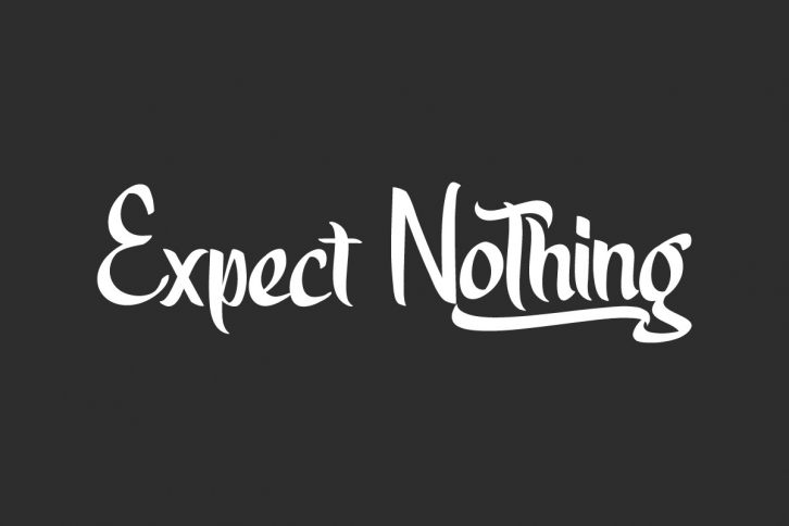 Expect Nothing Font Download