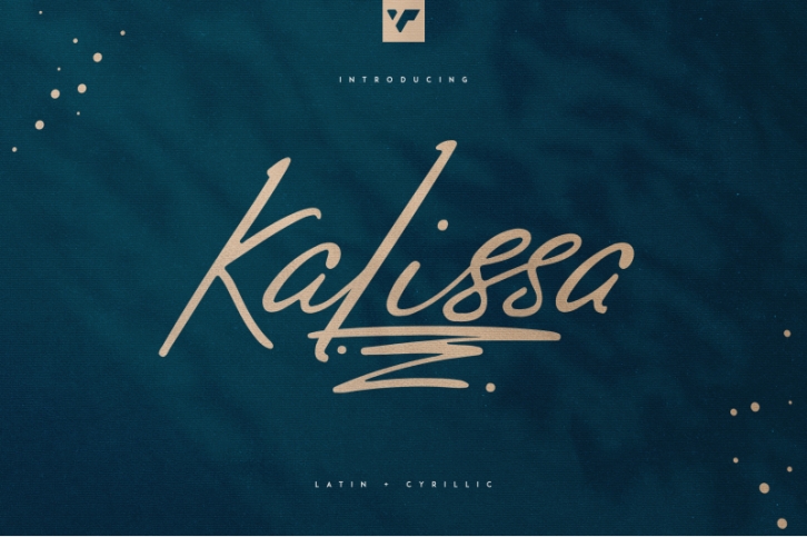 Kalissa script - Latin and Cyrillic Font Download