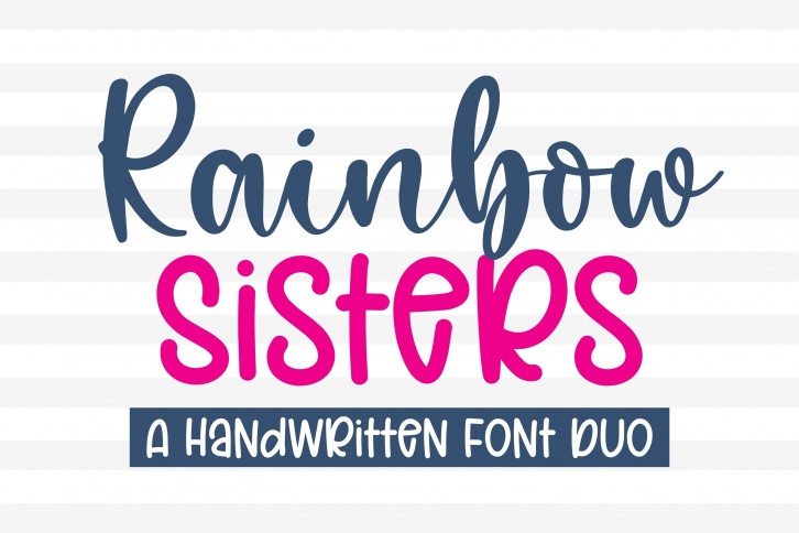 Rainbow Sisters Font Download