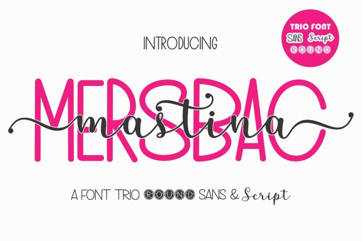 Mersbac Mastina Trio Font Download