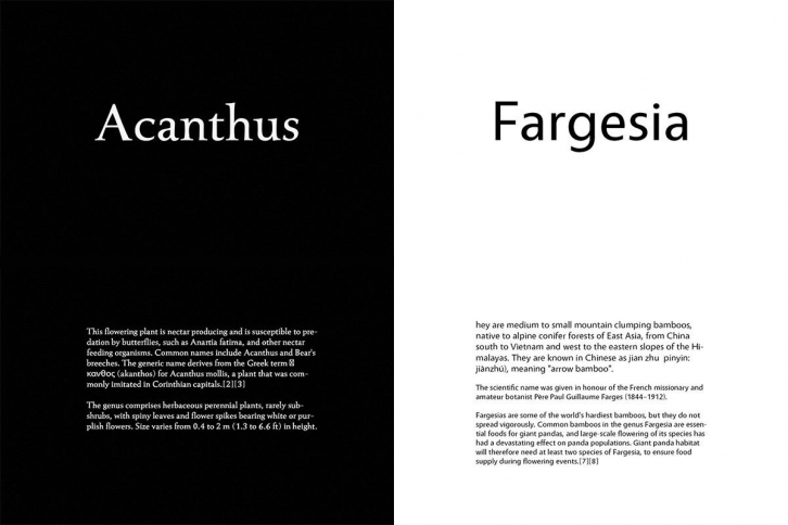 Acanthus  Fargesia Duo Font Download