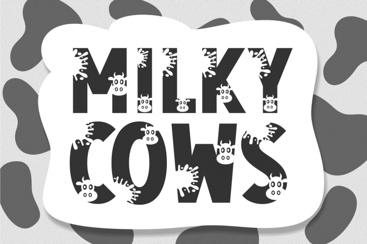 Milky Cows Font Download