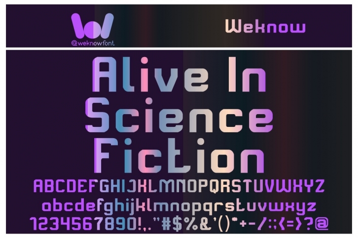 Alive in Science Fiction Font Download