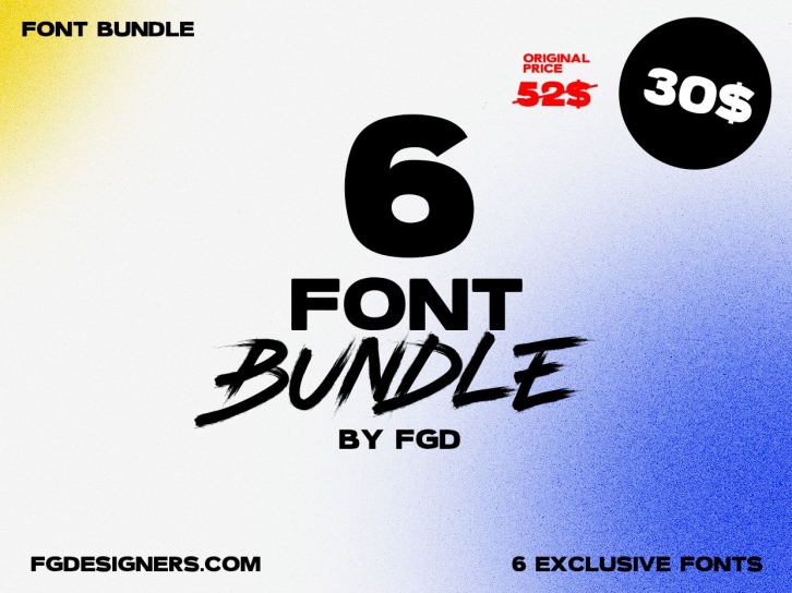 6 FONT BUNDLE Font Download