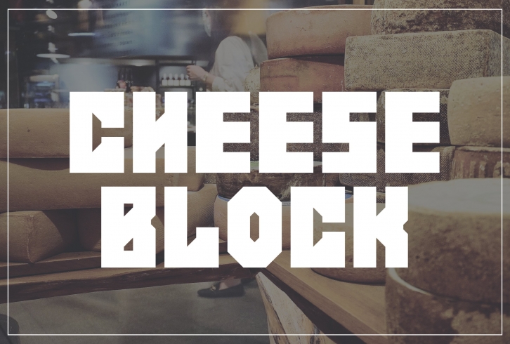 Cheese Block Bold Typeface Font Download