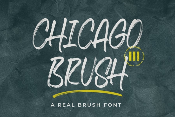 Chicago Brush - A Brush Font Font Download
