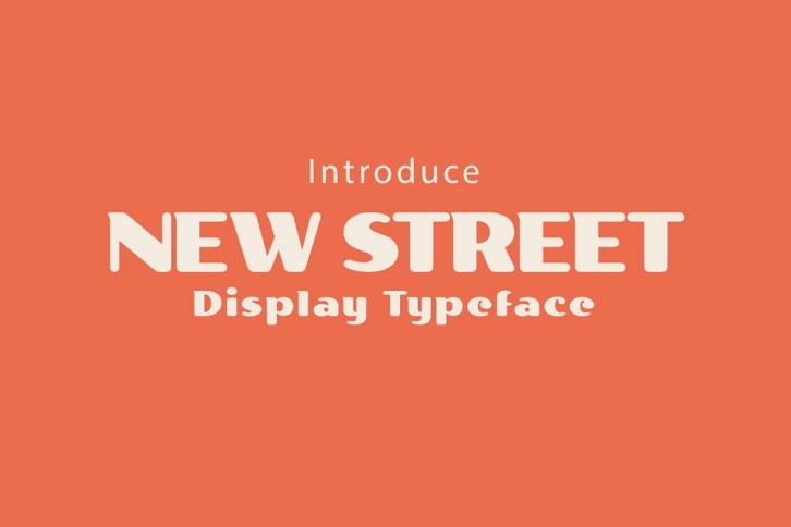 New Street - Bold Display Typeface Font Download