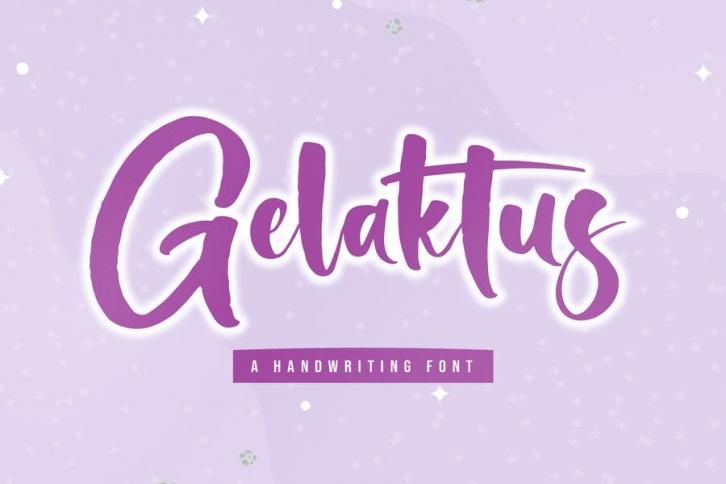 Gelaktus Handwritting Font Font Download