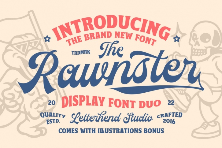 The Rawnster Duo Font Download
