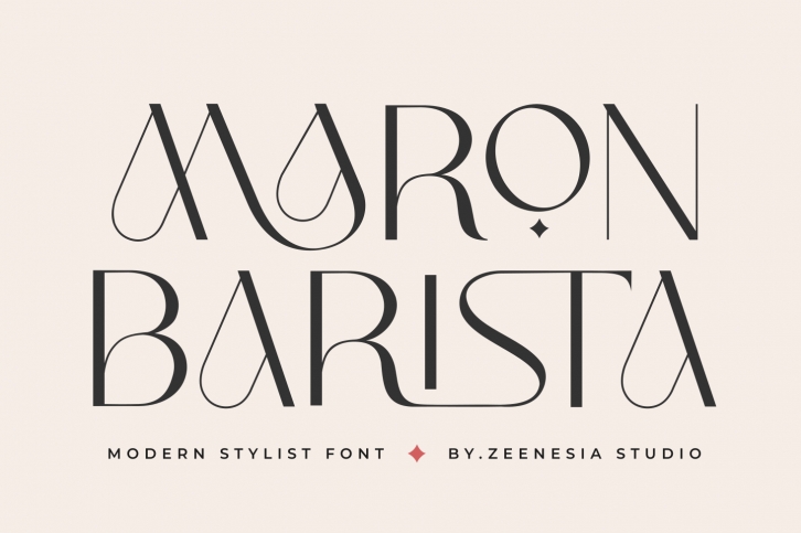 Maron Barista Font Download